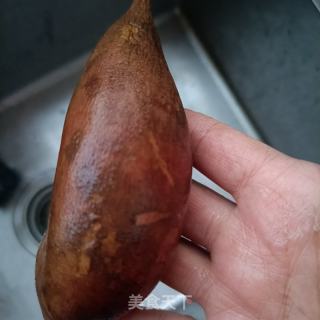 雪莲果苹果糖火的做法步调：1