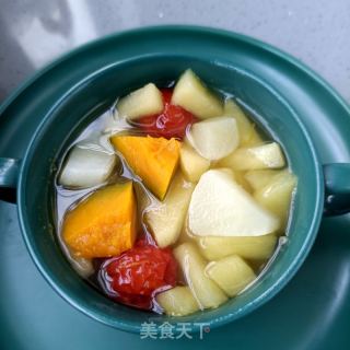 雪莲果苹果糖火的做法步调：10