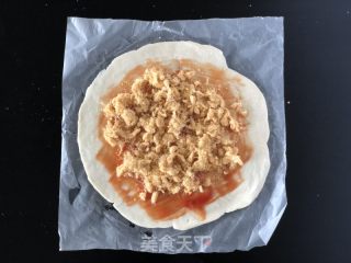 脚抓饼流心早饭卷的做法步调：1