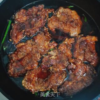 葱㸆肉排的做法步调：8