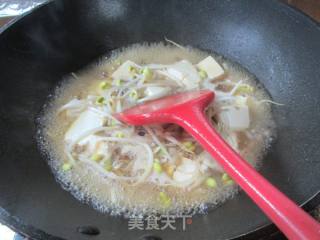 肉丝黄芽菜煮豆腐的做法步调：7