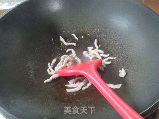 肉丝黄芽菜煮豆腐的做法步调：3