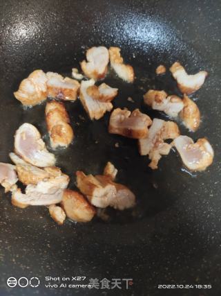 鸡肉炒包包菜的做法步调：4