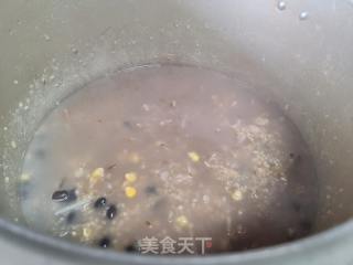干白薯丝乌豆米粥的做法步调：8