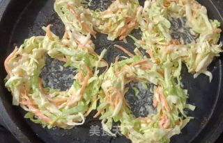 蔬菜鸡蛋饼的做法步调：4