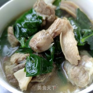 土着土偶参鸡腿菇炖排骨的做法步调：18