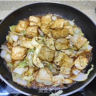 利剑菜烧豆腐的做法步调：12