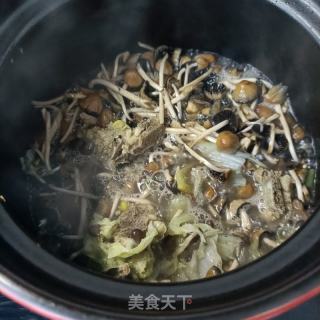 龙骨利剑菜炖小鸡枞菌的做法步调：10