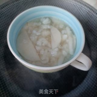 彩虹梨炖雪蛤的做法步调：8
