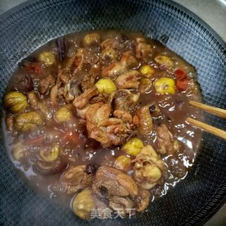 板栗烧鸡腿的做法步调：19