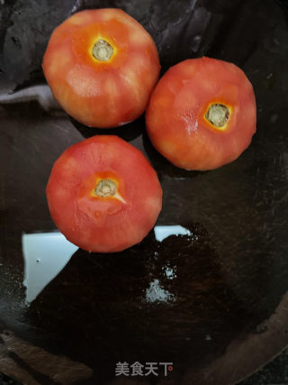番茄炸蛋的做法步调：1