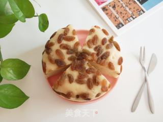 葡萄干收糕的做法步调：6