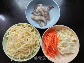 苦蓝虾仁炒里的做法步调：1