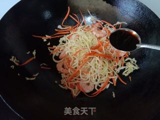 苦蓝虾仁炒里的做法步调：6