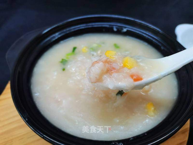干贝虾仁蔬菜粥的做法