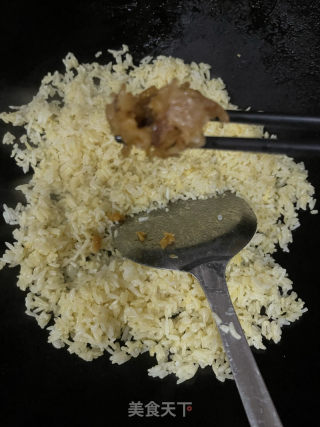 虾仁菜脯炒饭的做法步调：5