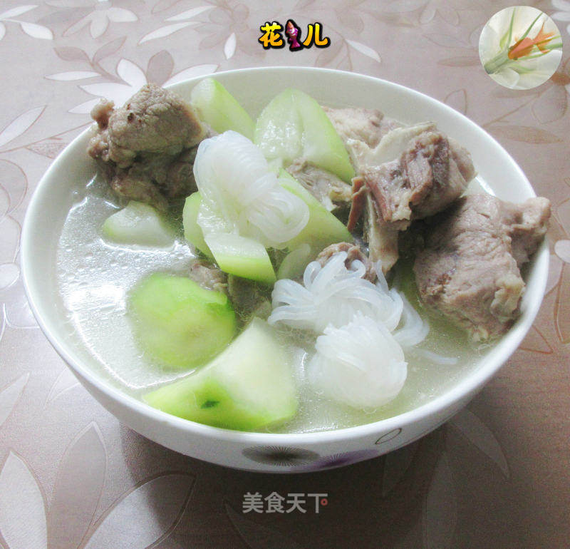 魔芋结夜着花肉骨汤的做法