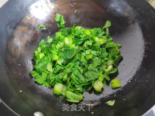 芥菜鸡蛋油条炒饭的做法步调：5