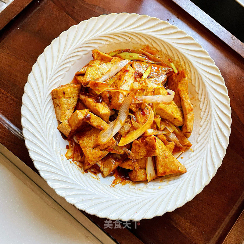 年夜葱烧豆腐的做法