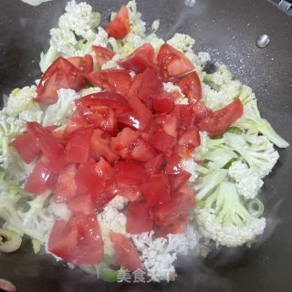 麻喷鼻番茄菜花的做法步调：7