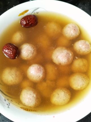 蒸汽肉丸子汤的做法步调：8
