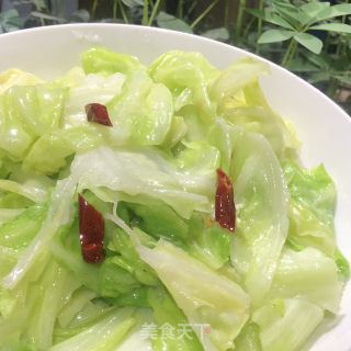 炝炒圆利剑菜的做法步调：8