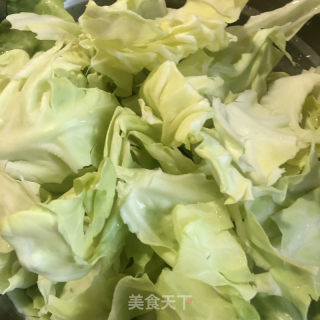 炝炒圆利剑菜的做法步调：1