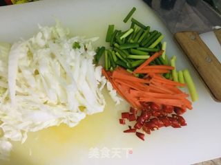 炒挂里的做法步调：1