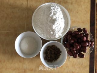 白枣糯米糕的做法步调：1