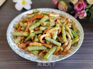 豇豆豆干炒肉丝的做法步调：8