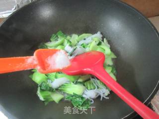 魔芋结炒青菜的做法步调：8