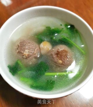 瑶柱萝卜牛肉丸汤的做法步调：7