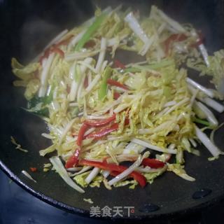 利剑菜炒羊肝的做法步调：8