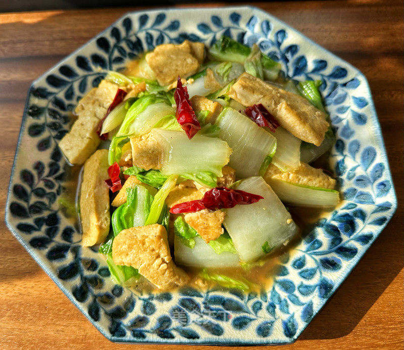 小利剑菜炒豆腐的做法