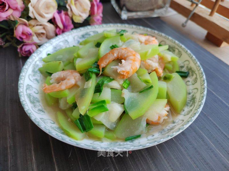 干虾烧蒲瓜的做法