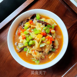 羊肚菌时蔬疙瘩汤的做法步调：14