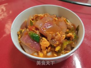 洋葱鸡蛋拌里的做法步调：8