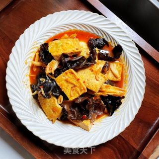 豆腐烧木耳的做法步调：10