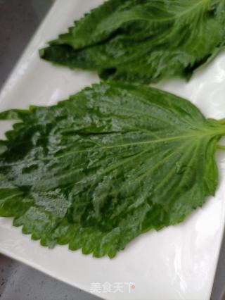 苏子叶包煎肉的做法步伐
：8