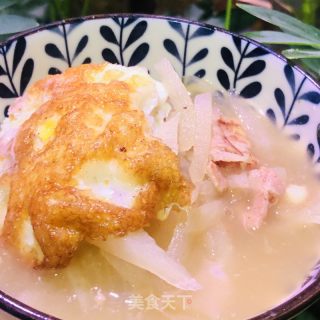 炸蛋萝卜汤的做法步调：15