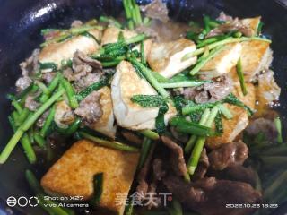 牛肉白烧豆腐的做法步调：6