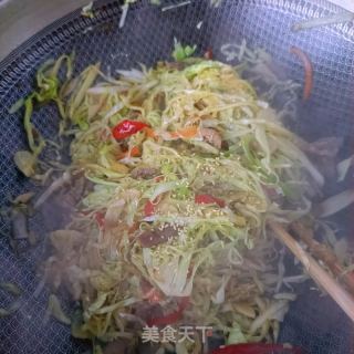 辣炒莲斑白的做法步调：13