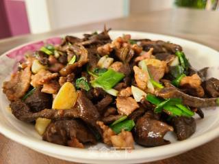滑子菇炒羊肉的做法步调：11