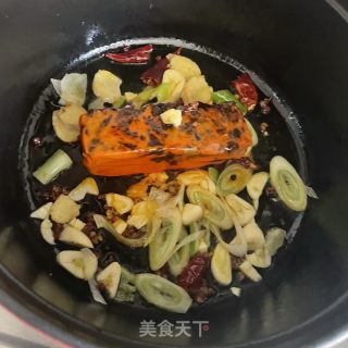 喷鼻辣利剑菜炖豆腐的做法步调：7