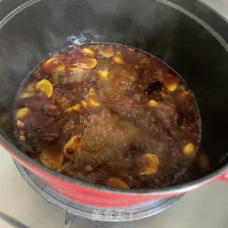 喷鼻辣利剑菜炖豆腐的做法步调：8
