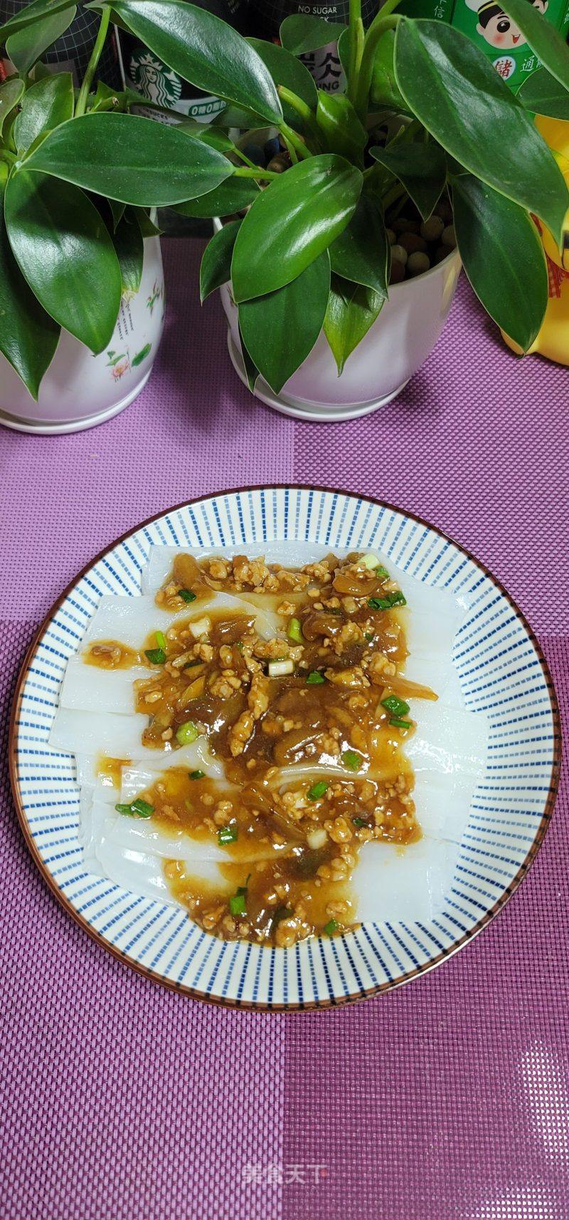 肉终榨菜蒸陈村粉的做法