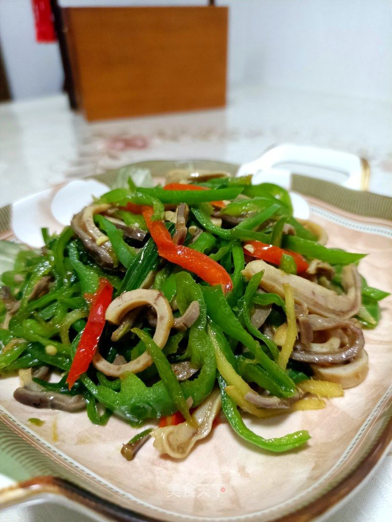 薄皮椒炒肚丝的做法
