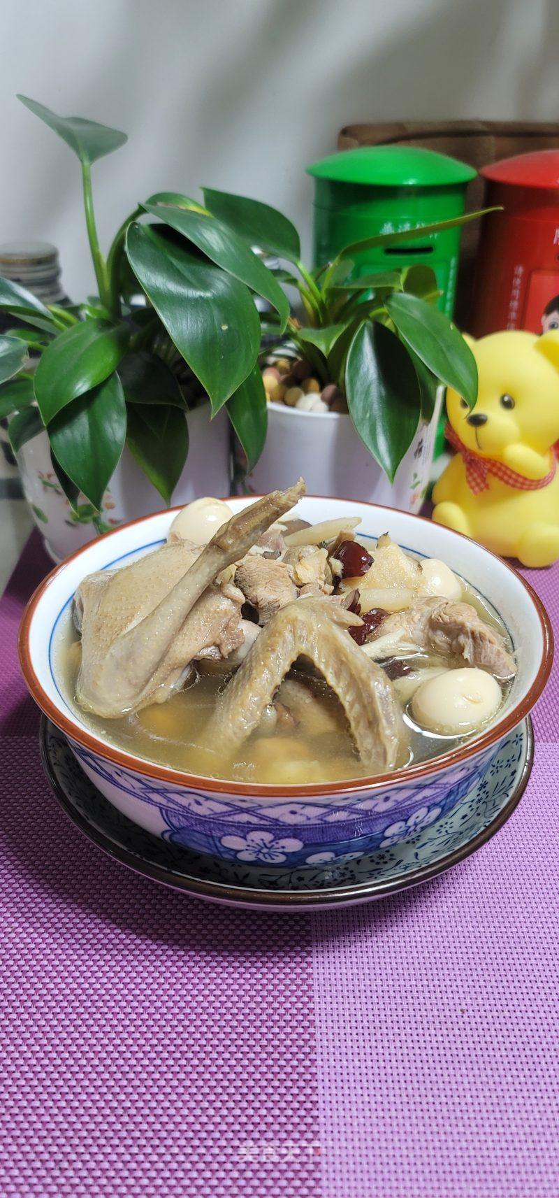 白参炖鸽子汤的做法