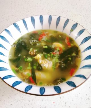 裙带菜鸡蛋汤的做法步调：6
