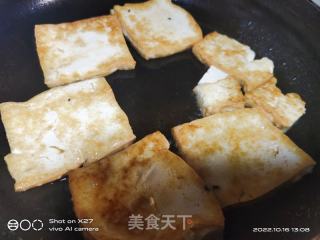 培根烧豆腐的做法步调：3